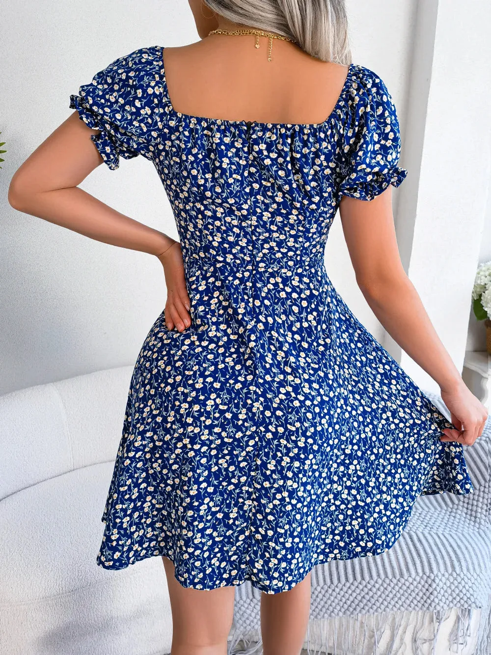 Nora | Feminine A-Line Floral Dress