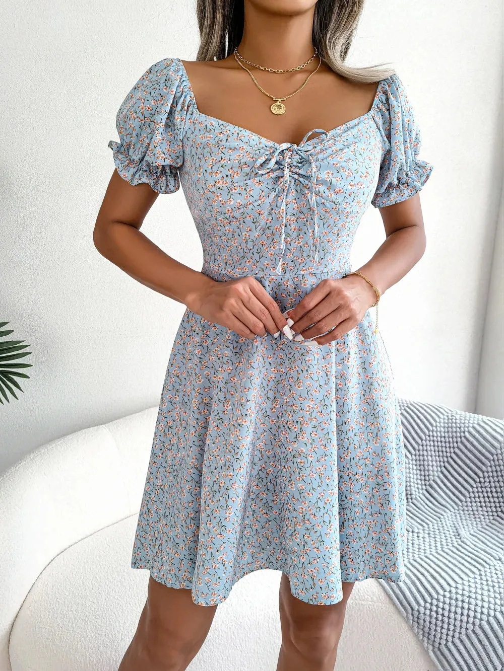 Nora | Feminine A-Line Floral Dress