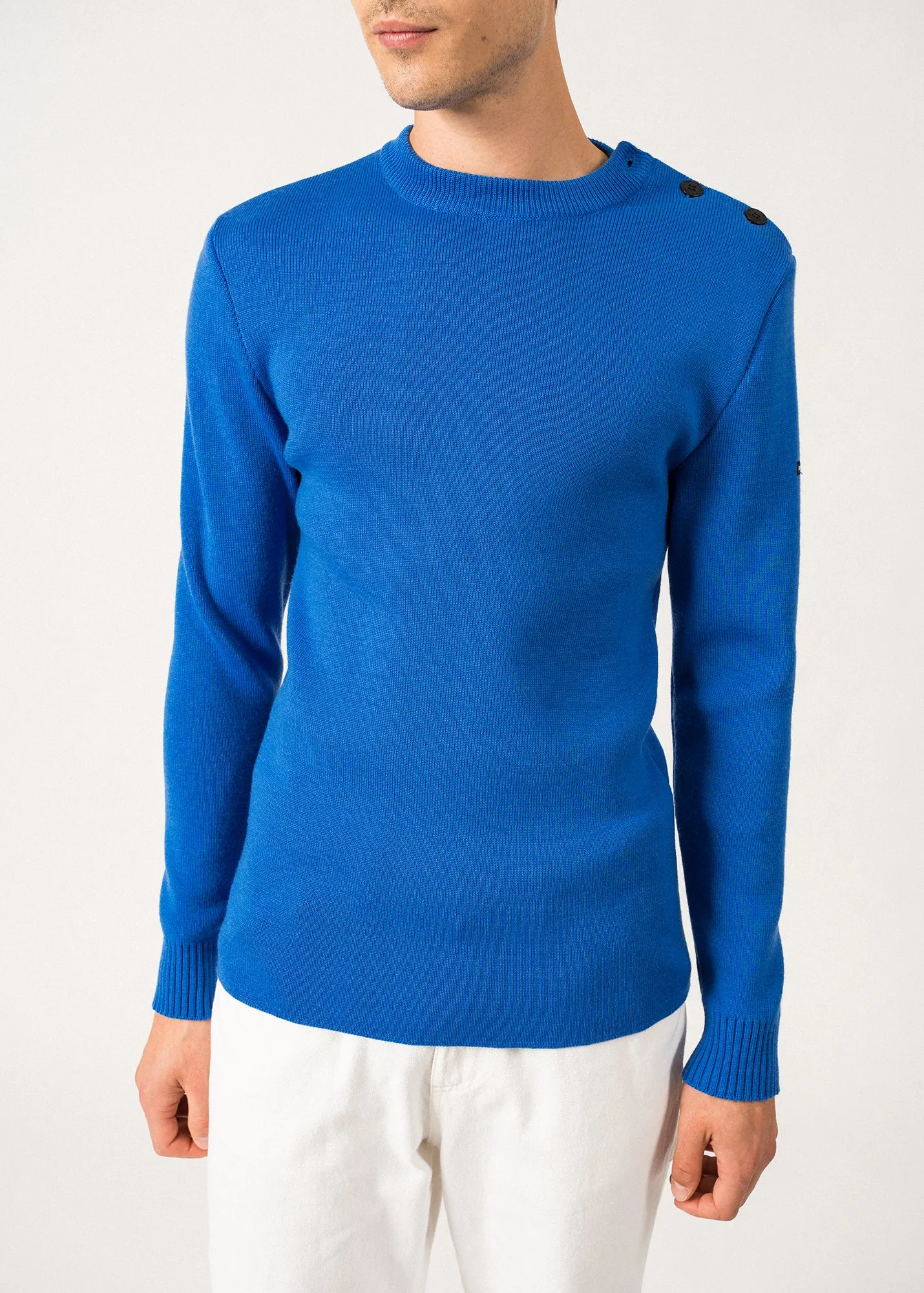Rochefort sailor jumper - slim fit, in merino wool (MER)