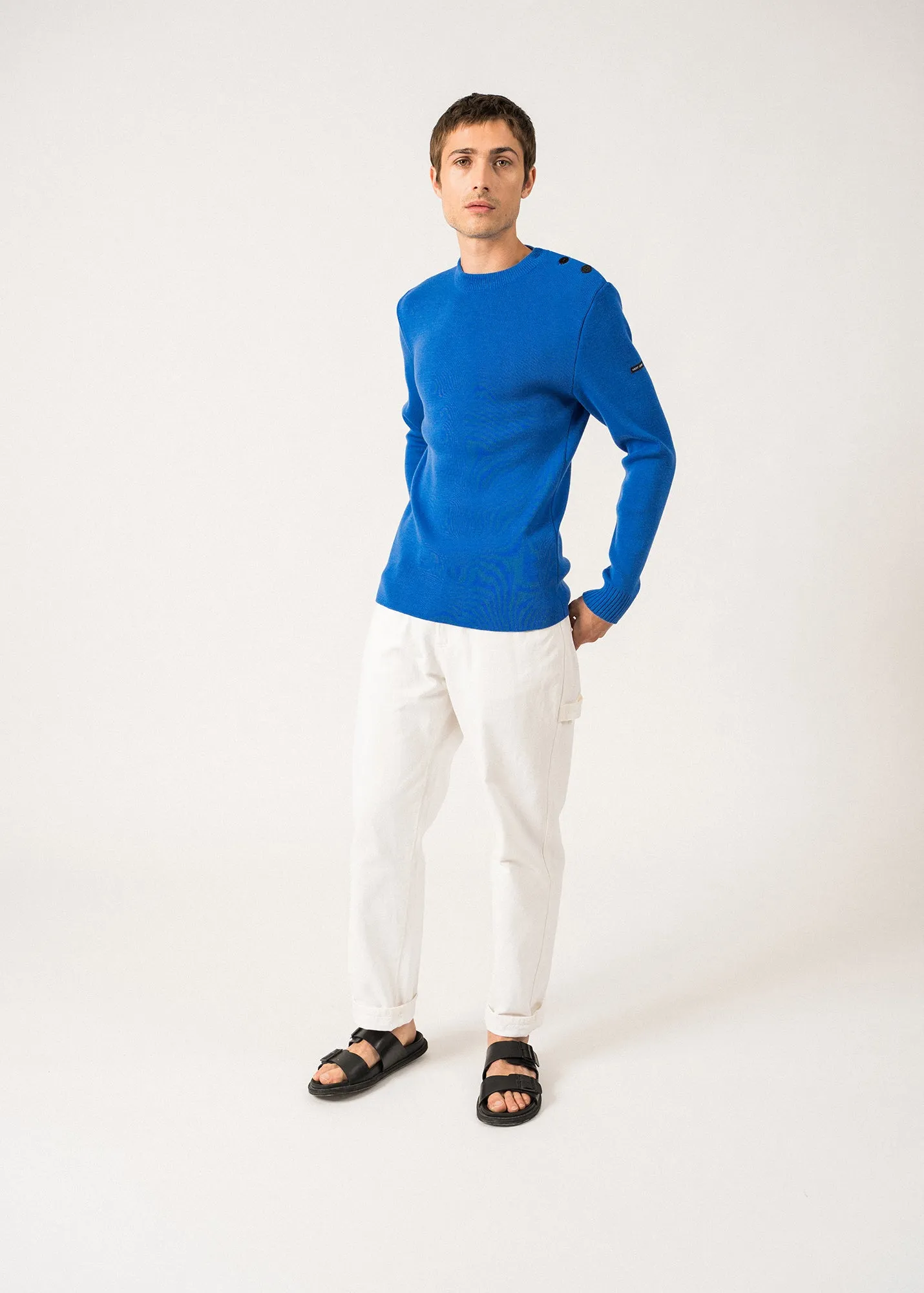 Rochefort sailor jumper - slim fit, in merino wool (MER)