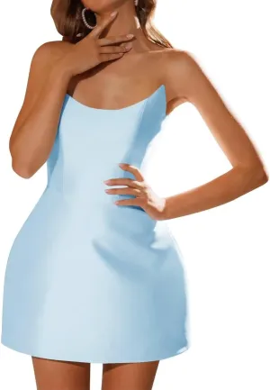 Satin Short Wedding Dresses Ball Gowns Sleeveless Bridal Photo Shoot Dresses A Line Prom Formal Evening Party Gowns