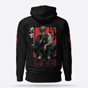 Shinobi Streetwear Pullover Black Graphic Hoodie Premium