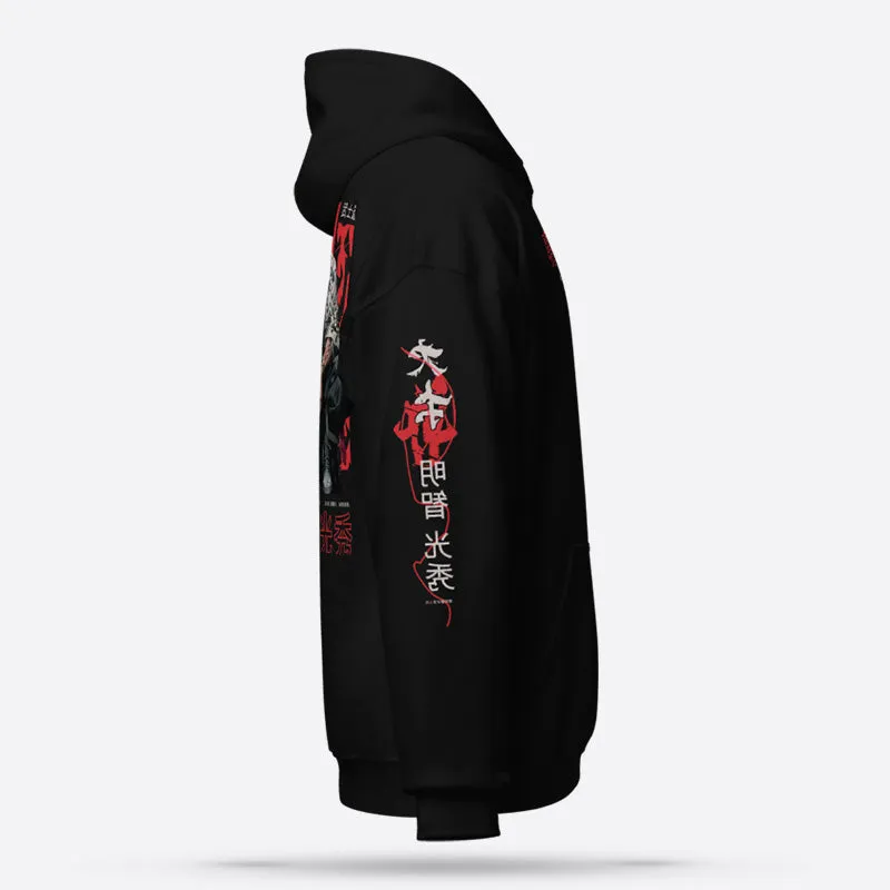 Shinobi Streetwear Pullover Black Graphic Hoodie Premium