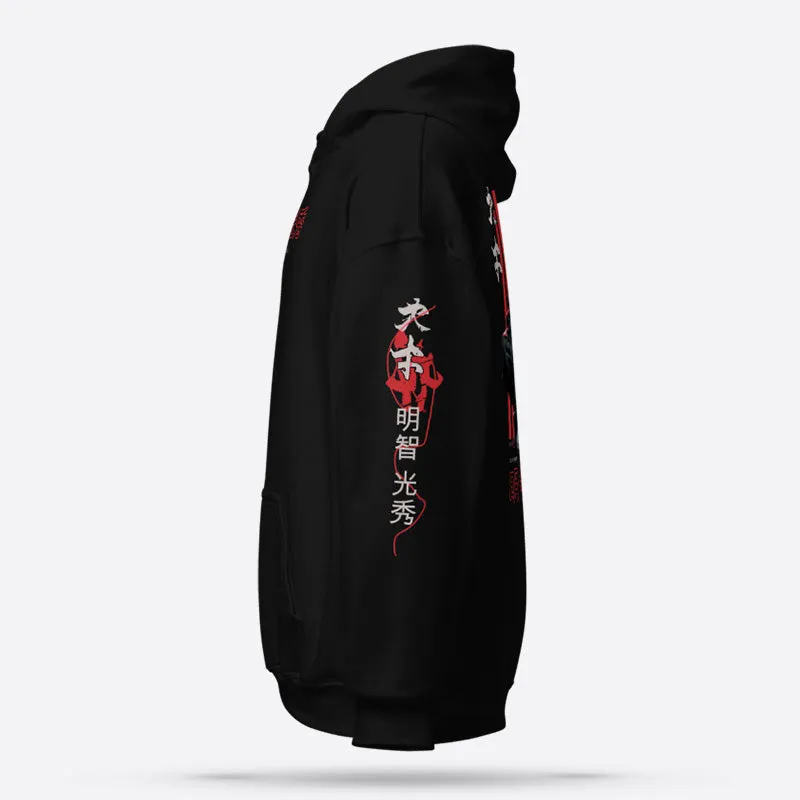 Shinobi Streetwear Pullover Black Graphic Hoodie Premium