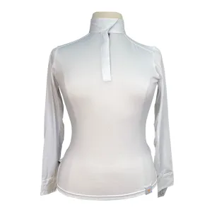 Shires Aubrion Show Shirt in White - Women's Large