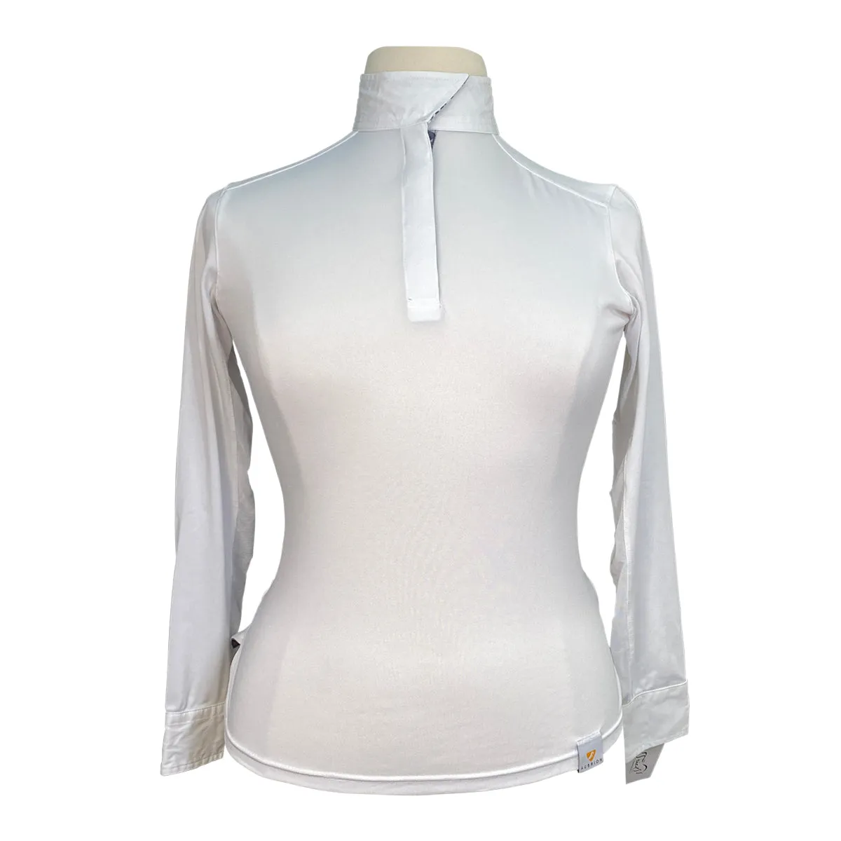 Shires Aubrion Show Shirt in White - Women's Large