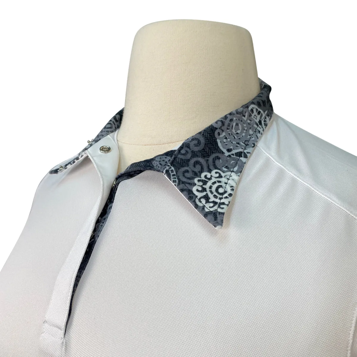 Shires Aubrion Show Shirt in White - Women's Large