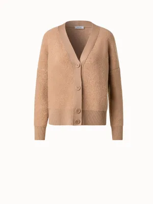 Soft Wool Boucl Knit Cardigan