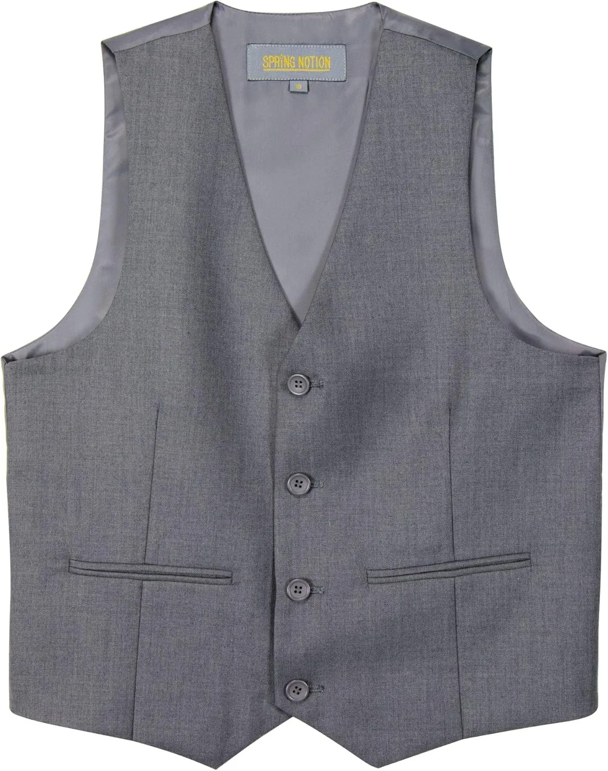 Spring Notion Big Boys' Four Buttons Suit Vest Waistcoat