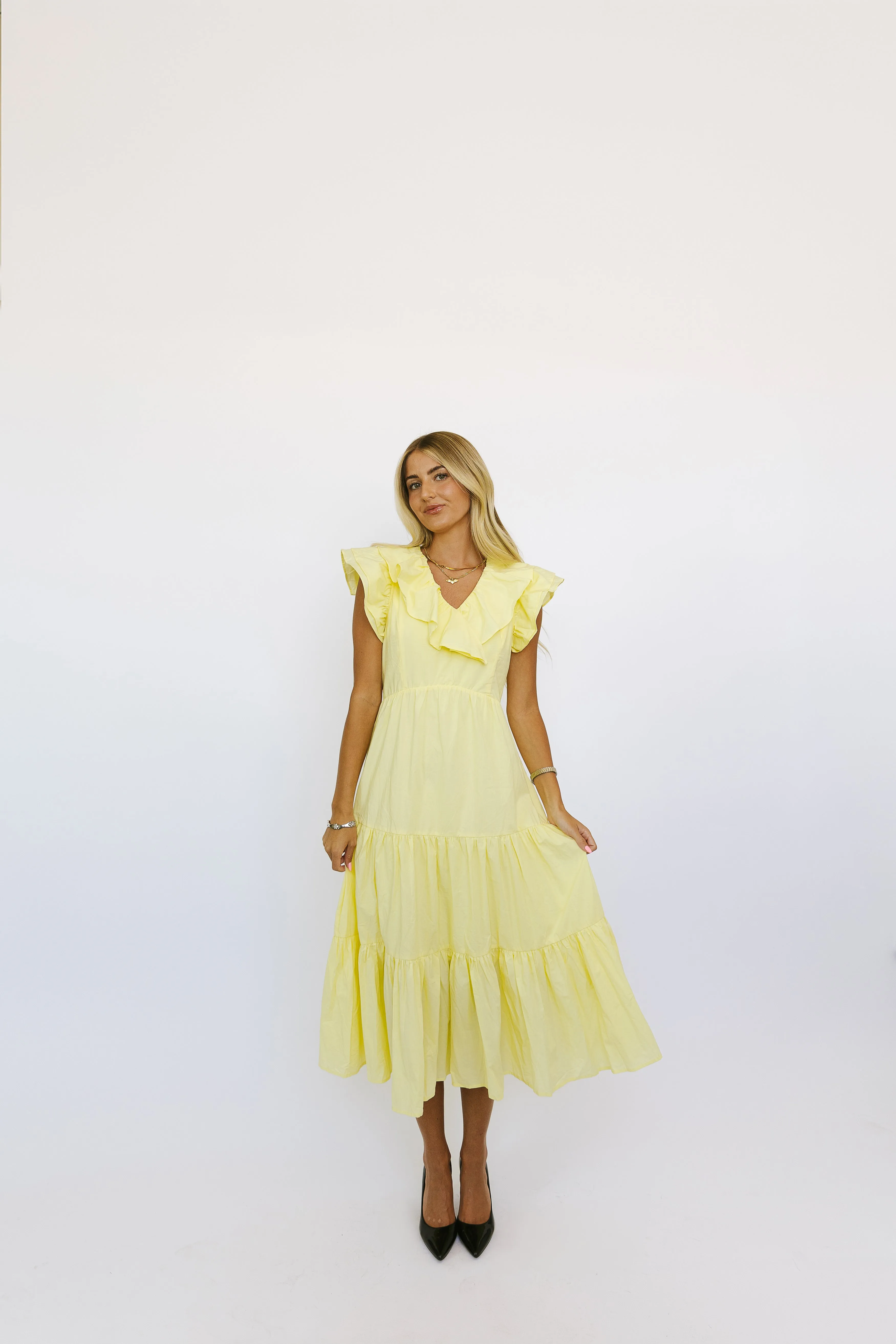Sunday Sunlit Ruffles Dress