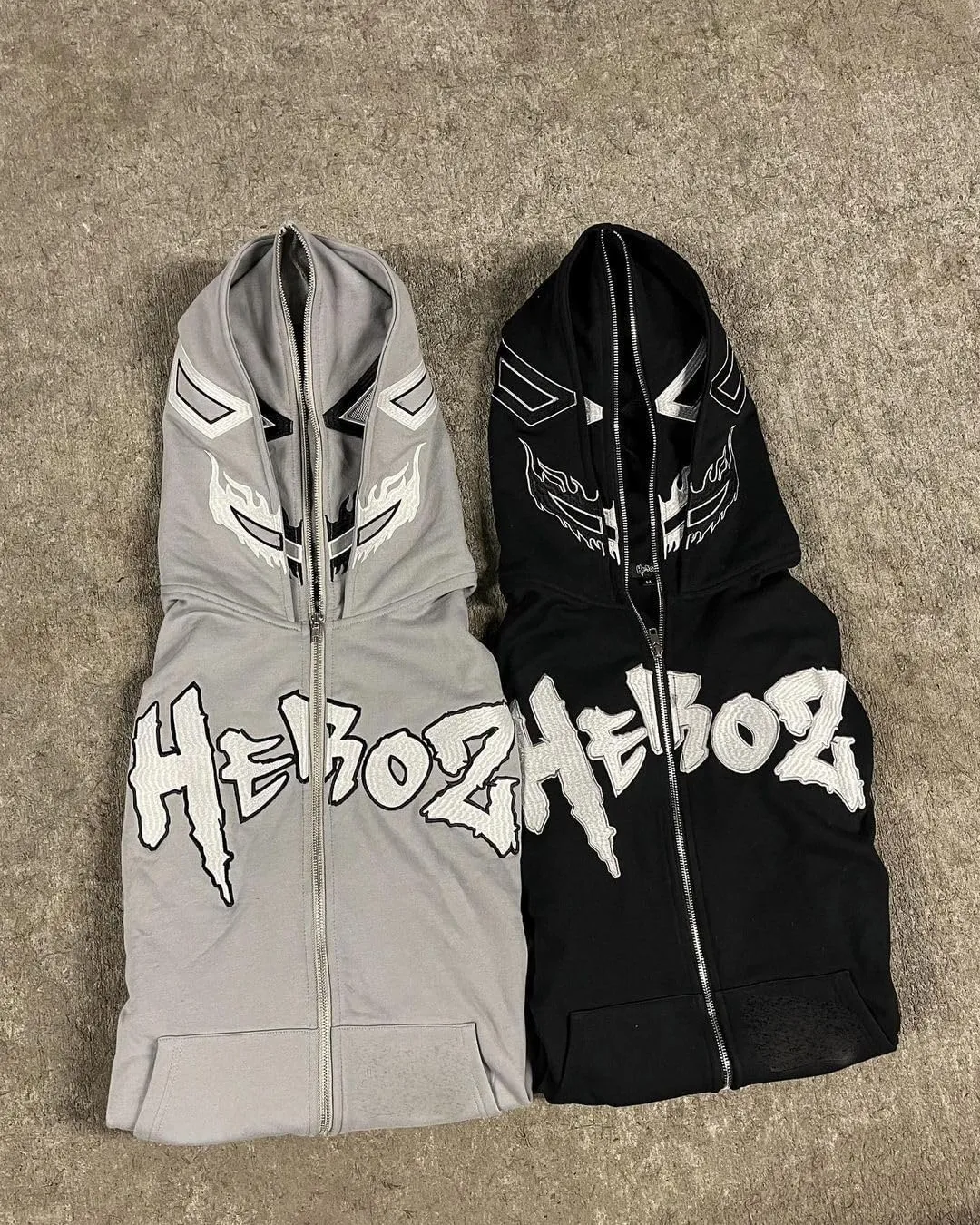 Sunwittafy Y2k Hoodie Men Women Letter Graphic Zip Up Hoodie Spiderweb Grunge Oversized Sweatshirt Sweater Demon Jacket