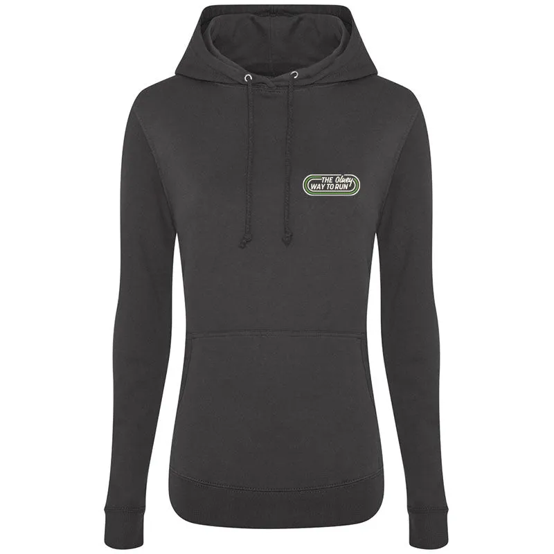 The Olney Way To Run Ladies Hoodie - Storm Grey