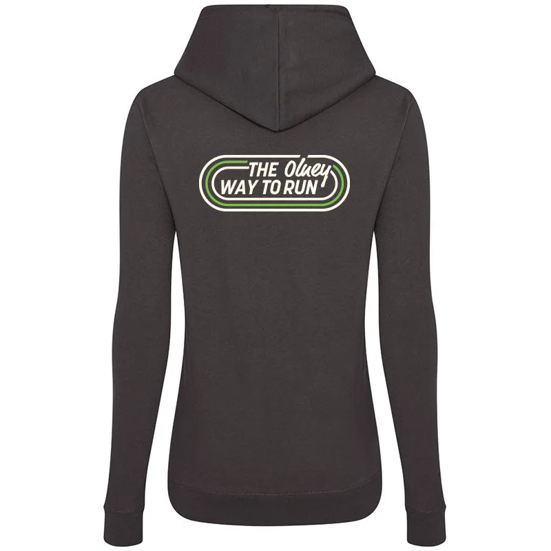 The Olney Way To Run Ladies Hoodie - Storm Grey
