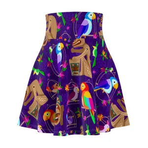 Tiki Plays The Drums Skater Skirt