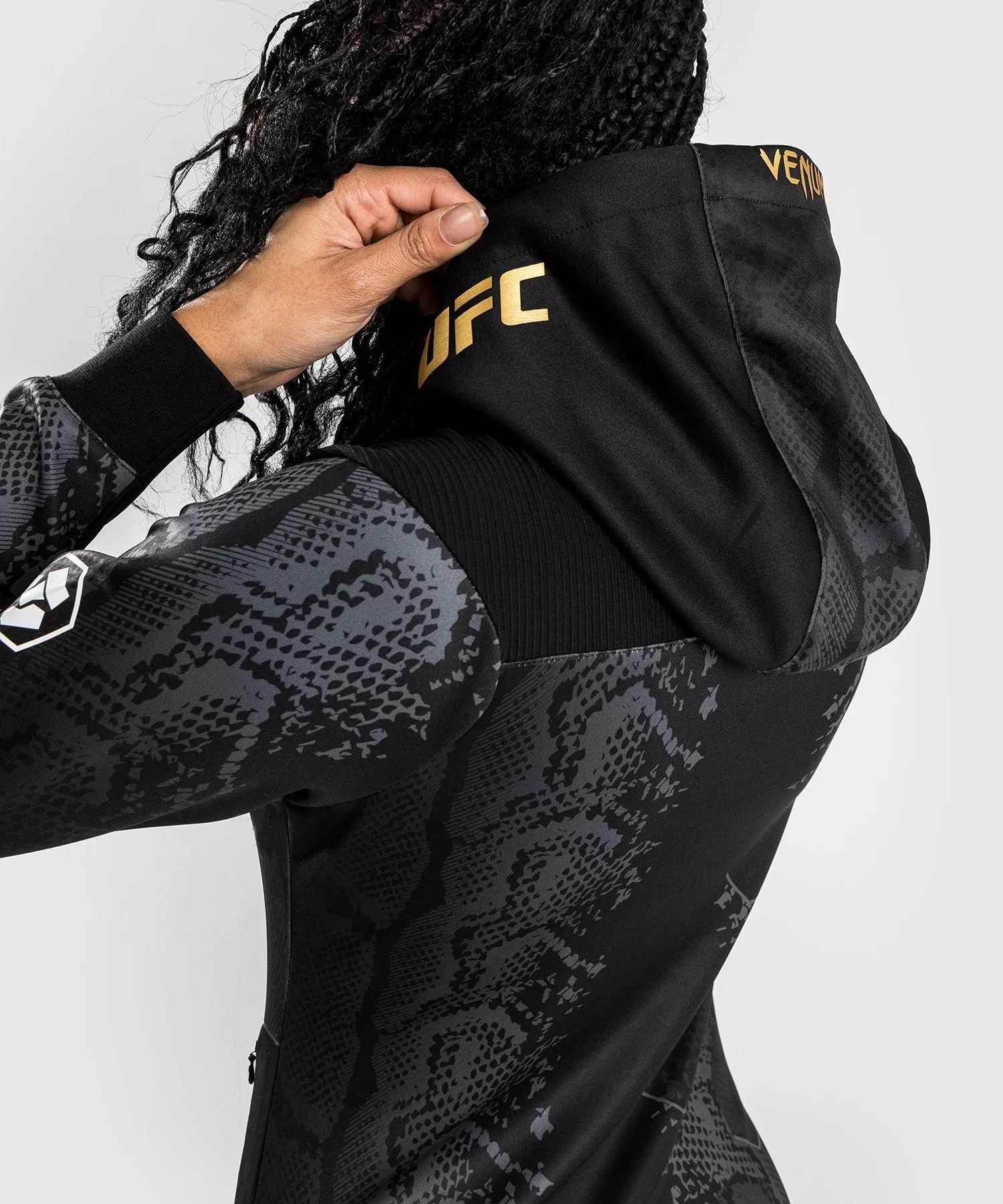 UFC Adrenaline by Venum Personalized Authentic Fight Night  Womens Walkout Hoodie - Champion