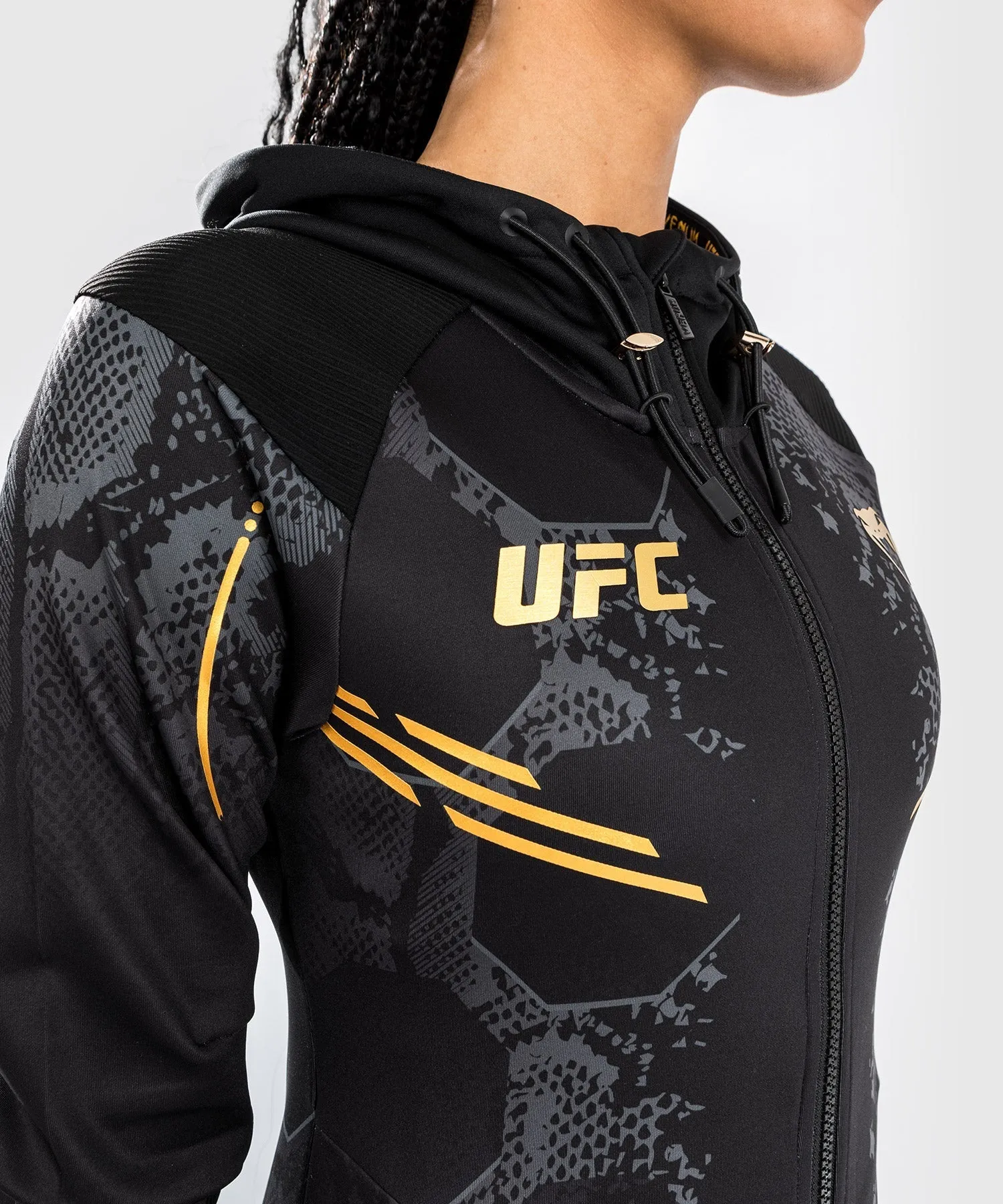 UFC Adrenaline by Venum Personalized Authentic Fight Night  Womens Walkout Hoodie - Champion