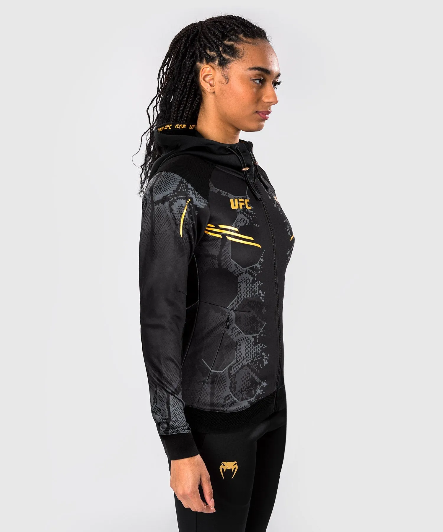 UFC Adrenaline by Venum Personalized Authentic Fight Night  Womens Walkout Hoodie - Champion