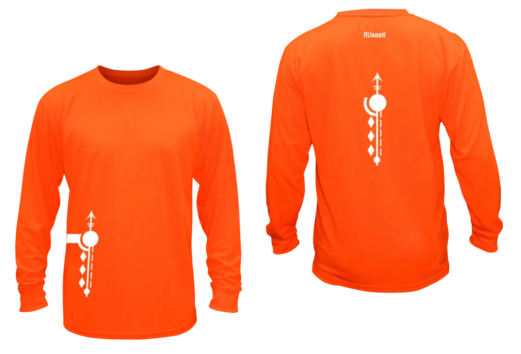 Unisex Reflective Long Sleeve Shirt - Paths