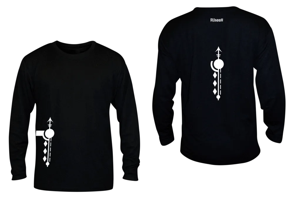 Unisex Reflective Long Sleeve Shirt - Paths