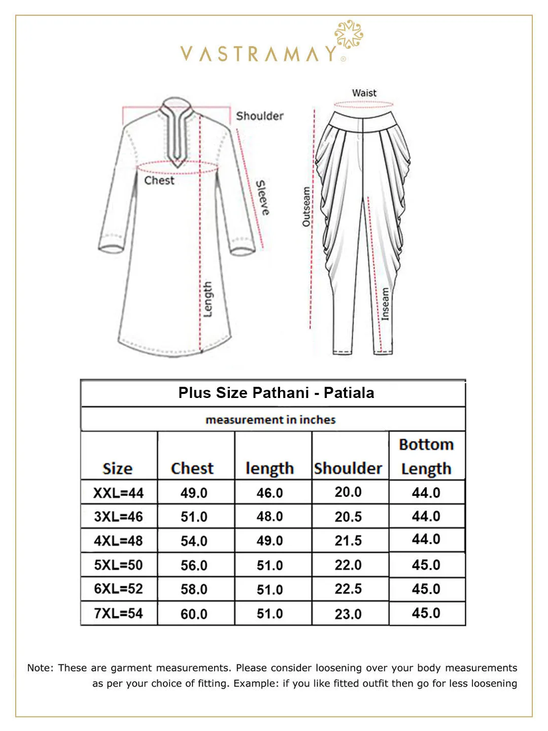 Vastramay Black/Cream Cotton Blend Pathani Set