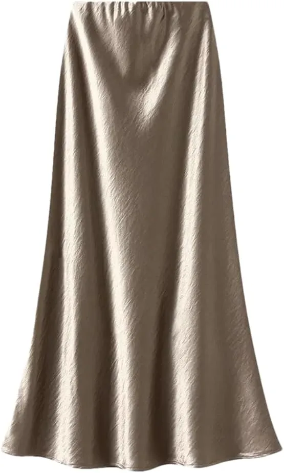 Women Bodycon Long Skirts A-Line Solid Color Skirts Office Lady Evening Party Fishtail Skirt