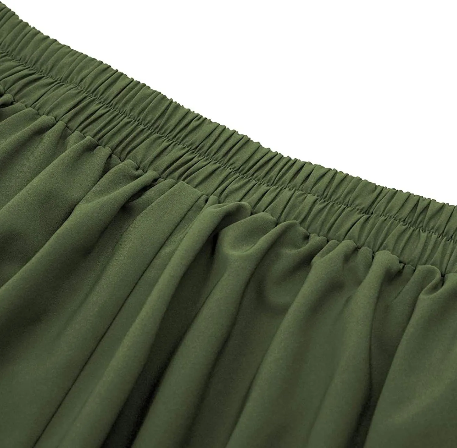Women Fashion Casual Midi Skirt With Pockets Solid athletic Skirt A-line plus size Vintage High Waist Pleated Skirt