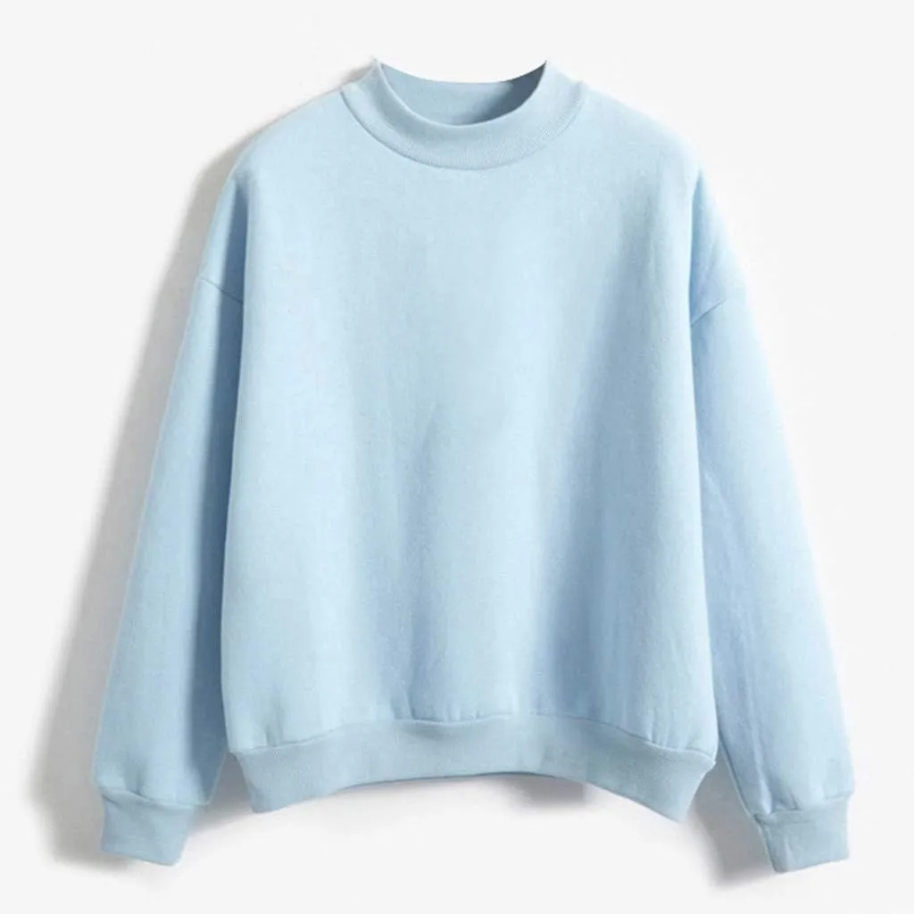 Women Long Sleeve Lightweight Sweatshirts Round Neck Plus Size Pullover Oversized Fashion Womens Hoodies