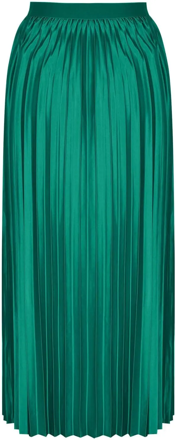 Womens Maxi Midi Satin Skirt Wedding Guest Dress Plus Size Pleated Evening Party Silk Elegant High Waist Long Skirts
