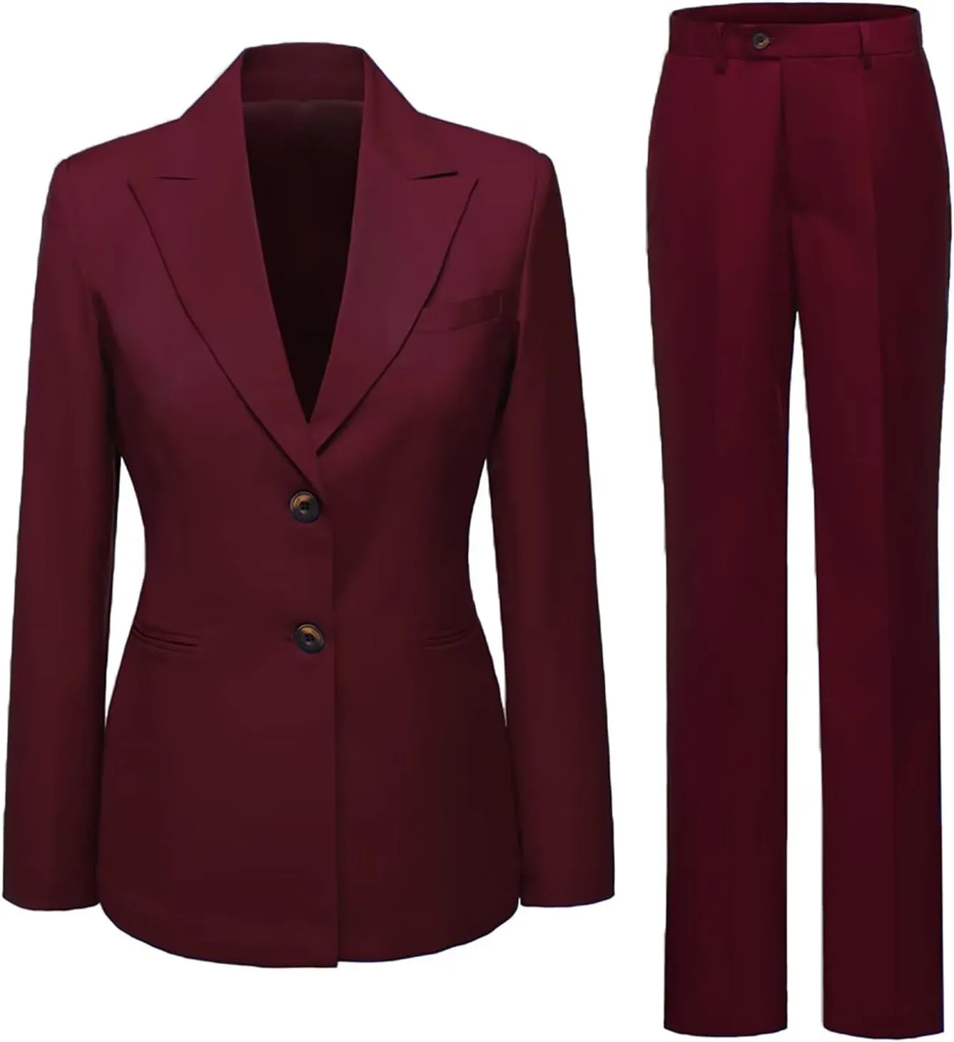 Women's Suiting Work Suit for Office Pant Suits for Women Dressy Pantsuit Women Suits 2 Piece Set Business