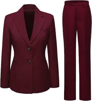 Women's Suiting Work Suit for Office Pant Suits for Women Dressy Pantsuit Women Suits 2 Piece Set Business