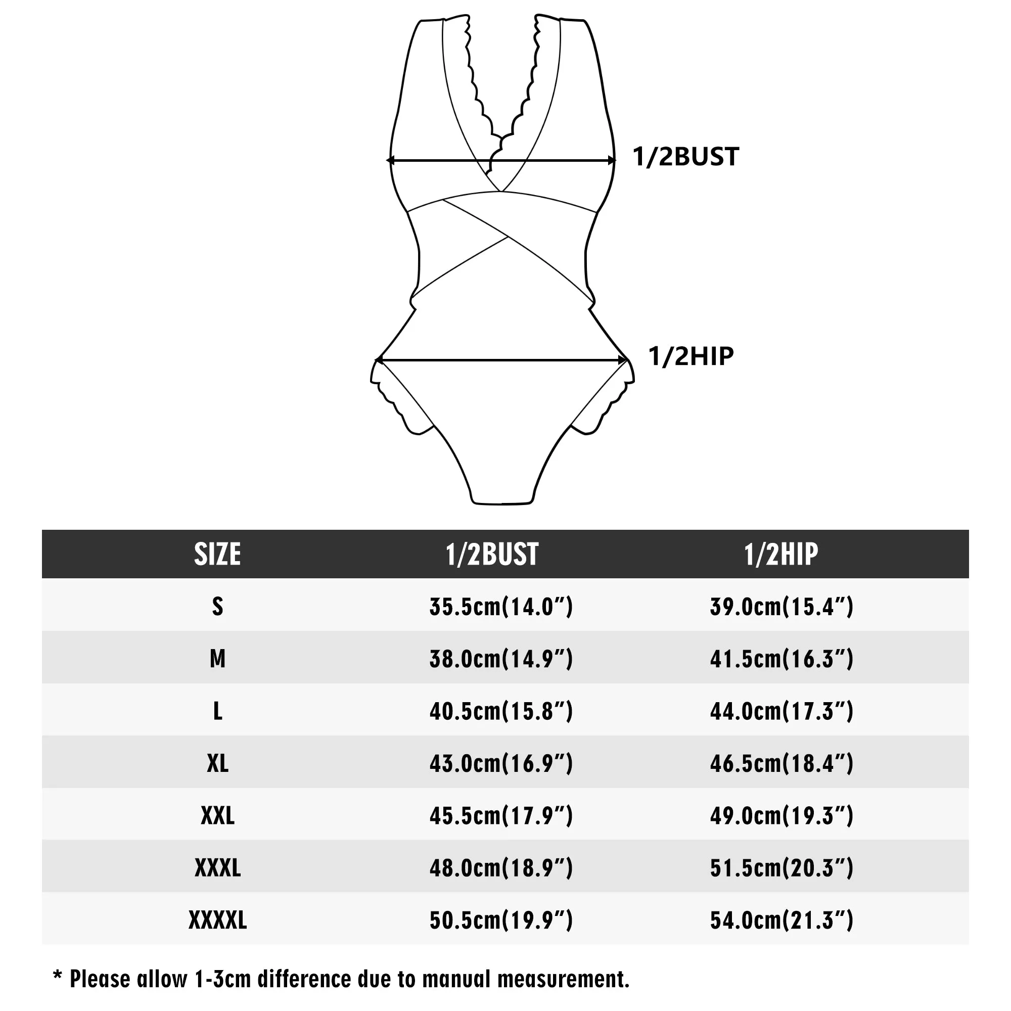 Womens Trippy Skulls Ruffle Edge Cross-Front One Piece Swimsuit Bathing Suit